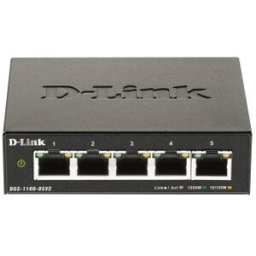 D-Link DGS-1100-05V2 switch Gestionado L2 Gigabit Ethernet (10/100/1000) Negro
