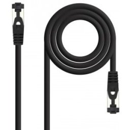 Nanocable Cable de Red Latiguillo Cat.8.1 2GHz LSZH SSTP AWG26, Negro, 10 m