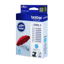 Brother LC225XLCBP - Alto rendimiento - cián - original - blíster - cartucho de tinta - para DCP J41
