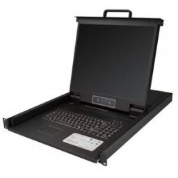 StarTech.com Consola para Armario Rack con KVM de 8 Puertos VGA y Pantalla LCD de 19 Pulgadas - 1U,