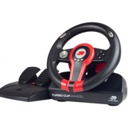 Fr-Tec Blade Turbo cup Negro, Rojo Volante + Pedales Nintendo Switch, Nintendo Switch Lite, PC