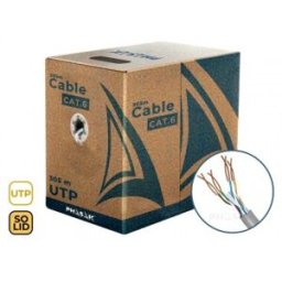 Phasak Bobina de Cable de Red Cat.6 UTP Sólido AWG23 CCA 305M - PHR 6302