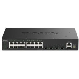 D-Link DGS-1530-20/E switch Gestionado L2 Gigabit Ethernet (10/100/1000) Negro