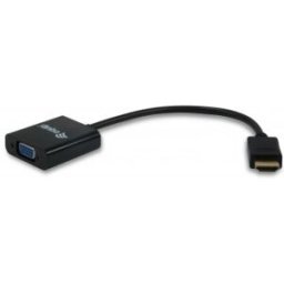 Equip ADAPTADOR 11903607 - CONECTORES HDMI MACHO / VGA HEMBRA - CON AUDIO - COLOR NEGRO
