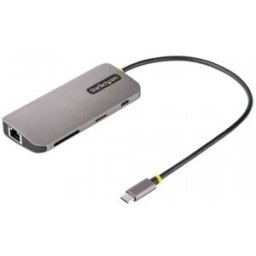StarTech.com Adaptador Multipuertos USB C de Vídeo 4K a 60Hz, con Hub de 3 Puertos USB-A de 5Gbps, E