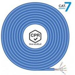 Aisens Cable de Red RJ45 LSZH CPR Dca CAT.7 600 MHZ S/FTP AWG23, Azul, 100 m