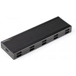 StarTech.com Caja Externa USB-C de 10Gbps a NVMe M.2 or SSD SATA M.2 - Carcasa de Aluminio Portátil