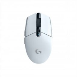 Logitech G305, mano derecha, Óptico, RF inalámbrico, 12000 DPI, 400 pps, Blanco