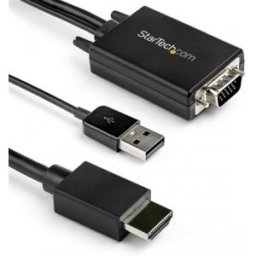 StarTech.com Cable de 2m Adaptador VGA a HDMI - Alimentado por USB - 1080p