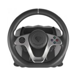 Genesis Seaborg 400 Negro, Plata USB Volante + Pedales Nintendo Switch, PC, PlayStation 4, Playstati
