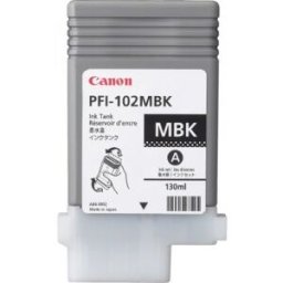 Canon PFI-102MBK Original Negro mate Para imagePROGRAF iPF500/iPF510/iPF600/iPF605/iPF610/iPF650/iPF