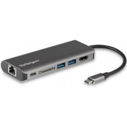 StarTech.com Docking Station para Ordenadores Portátiles USB-C - Replicador de Puertos USB Tipo C HD