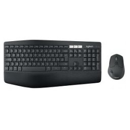 Logitech MK850, Estándar, Inalámbrico, RF Wireless + Bluetooth, QWERTY, Negro, Ratón incluido