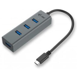i-tec Metal USB-C Metal Concentrador HUB, dotado de 4 puertos, USB 3.0 (3.1 Gen 1) Type-C, USB 3.0 (