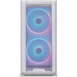 Lian-Li LANCOOL 216 Midi Tower Transparente, Blanco