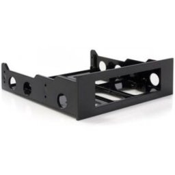 StarTech.com Juego Kit Adaptador Frontal Abierto Unidad de Disco Duro de 3 - Plastico - Negro
