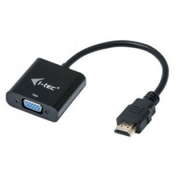 i-tec HDMI2VGAADA, HDMI, VGA, Macho/Hembra, 0,15 m, Negro