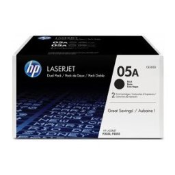 HP 05A - Paquete de 2 - negro - original - LaserJet - cartucho de tóner ( CE505D ) - para LaserJet P