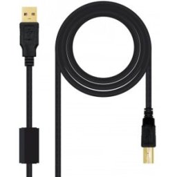 Adl Cable USB 2.0 Impresora USB Tipo-B Macho - USB-A Macho/ 5m/ Negro