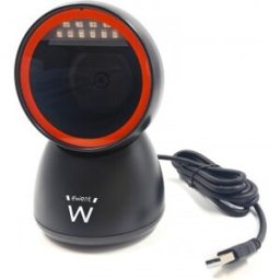 Ewent EW3450 lector de código de barras Lector de códigos de barras fijo 1D/2D CMOS Negro