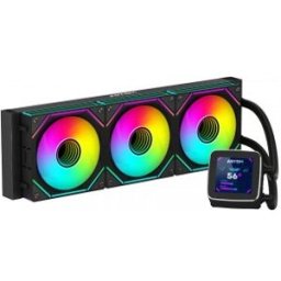 Abysm SISTEMA DE REFRIGERACION LIQUIDA OCEANIC LCD 360 NEGRO ARGB TRIPLE FAN AB336011