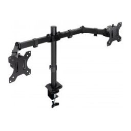 Tooq Soporte de Mesa para 2 Pantallas 17"-27", Negro
