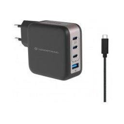 Conceptronic ALTHEA18B cargador de dispositivo móvil Universal Negro Corriente alterna Carga rápida