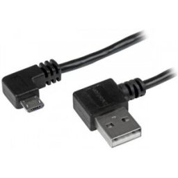 StarTech.com Cable de 1m Micro USB con conector acodado a la derecha, 1 m, USB A, Micro-USB B, 2.0,