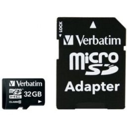 Verbatim Premium, 32 GB, MicroSDHC, Clase 10, 10 MB/s, Negro