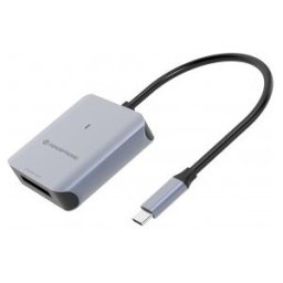 Conceptronic BIAN08G lector de tarjeta USB 3.2 Gen 2 Type-C Gris