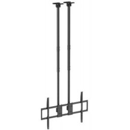 Aisens Soporte de Techo PRO Inclinable, Extensible y Nivelable para Monitor/TV 120kg de 60-120, Negr