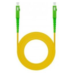 Nanocable CABLE FIBRA SC/APC-SC/APC MONOMODO LSZH AMARIL.3M cable de fibra optica