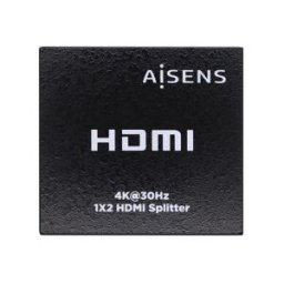 Aisens Duplicador HDMI A123-0506 1 Entrada a 2 Salidas - Negro