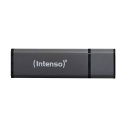 Intenso Alu Line USB2.0 16GB, 16 GB, USB 2.0, USB Type-A connector, 28 MB/s, Tapa, Antracita