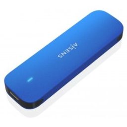 Aisens ASM2-026BLU caja para disco duro externo Caja externa para unidad de estado sólido (SSD) Azul