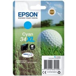 Epson 34XL - 10.8 ml - XL - cián - original - cartucho de tinta - para WorkForce Pro WF-3720, WF-372