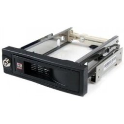 StarTech.com Rack Móvil Aluminio para Disco Duro HDD SATA de 3,5" Pulgadas sin Bandeja Bahía de 5,25