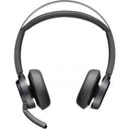 HP POLY Auriculares Voyager Focus 2 USB-C-C + adaptador USB-C/A + base de carga