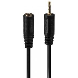 Lindy 35698 cable de audio 0,2 m 2,5mm 3,5mm Negro