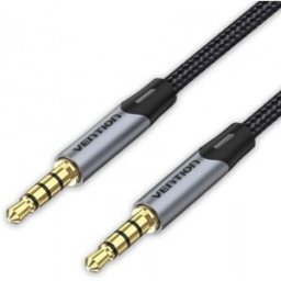 Vention Cable Estéreo BAQHH/ Jack 3.5 Macho - Jack 3.5 Macho/ 2m/ Gris