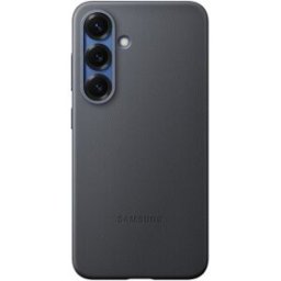 Funda Imitación piel Negro para Samsung Galaxy S25
