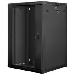 Lanberg WF01-6618-10B armario rack 18U Bastidor de pared Negro
