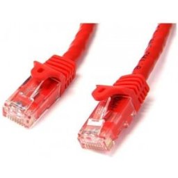 StarTech.com Cable de 1m Rojo de Red Gigabit Cat6 Ethernet RJ45 sin Enganche - Snagless, RJ-45, RJ-4