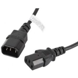 Lanberg CABLE ALARGADOR ALIMENTACION CPU IEC320 C13 H/IEC320 C14 M 1.8M