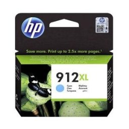 HP Cartucho de tinta Original 912XL cian de alta capacidad