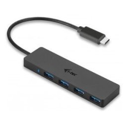 i-tec USB-C Slim Concentrador HUB, dotado de 4 puertos, USB 3.1 (3.1 Gen 2) Type-C, USB 3.0 (3.1 Gen