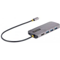 StarTech.com Adaptador Multipuertos USB C, de Vídeo HDMI de 4K y 60Hz, Hub USB-A 3.2 , GbE, Docking