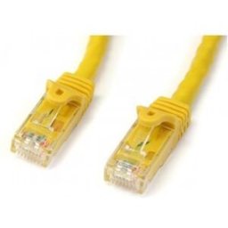 StarTech.com Cable de 1m Amarillo de Red Gigabit Cat6 Ethernet RJ45 sin Enganche - Snagless, RJ-45,