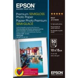 Epson Premium Semigloss Photo Paper - Papel fotográfico semisatinado - 100 x 150 mm - 251 g/m2 - 50
