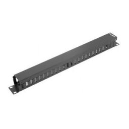 Lanberg ORGANIZADOR DE CABLES AK-1201-B - 19'/48.26CM - TIPO A - 1U - NEGRO